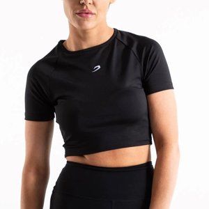 Boxraw Gym Crop Top - Black